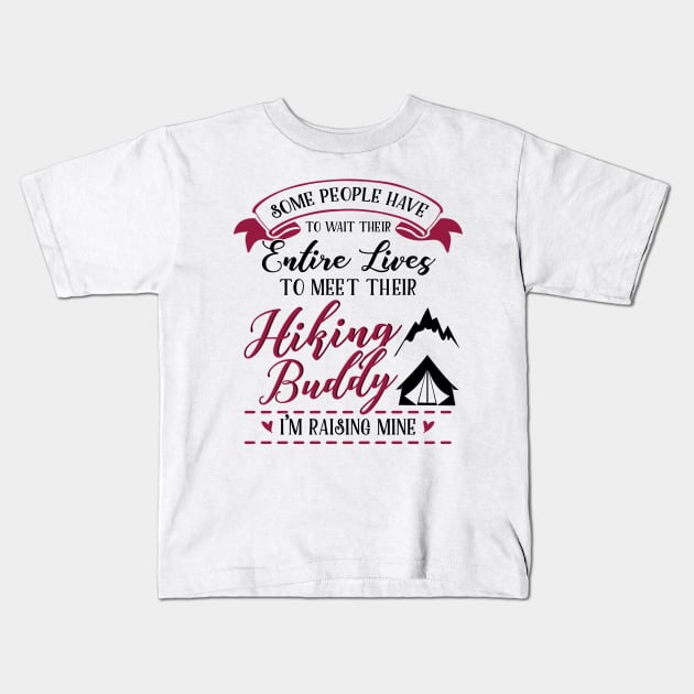 Hiking Mom Matching T-shirts Kids T-Shirt by KsuAnn